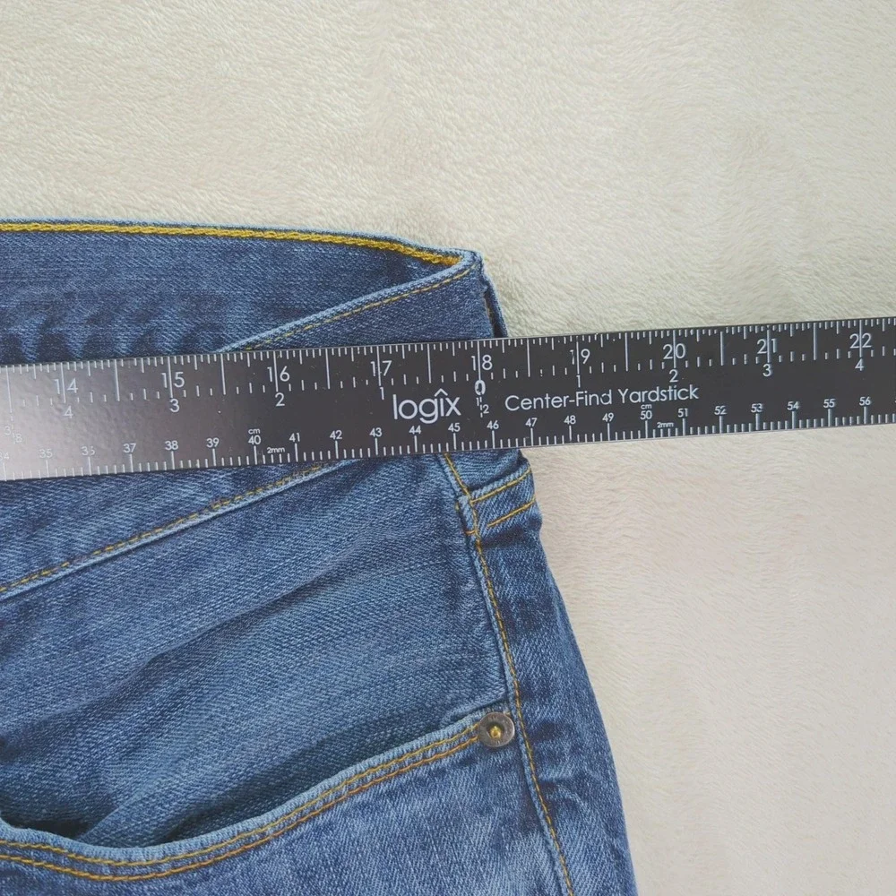 Big Star 1974 Union Jeans Mens 36x32 Blue Regular Straight Distressed‎ Denim